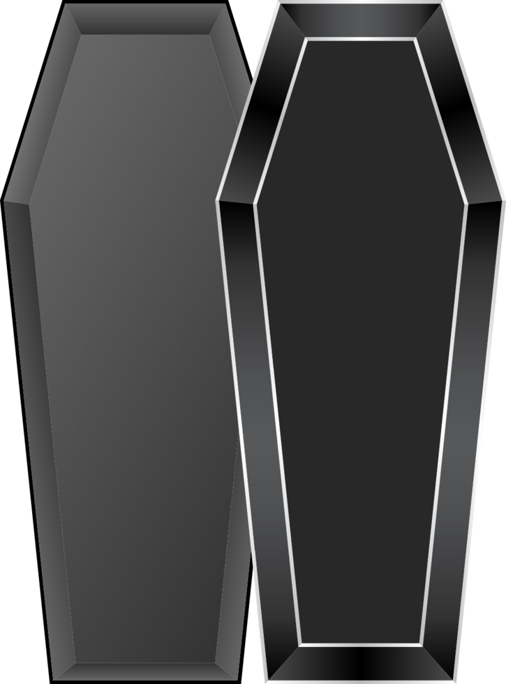 Death coffin vector