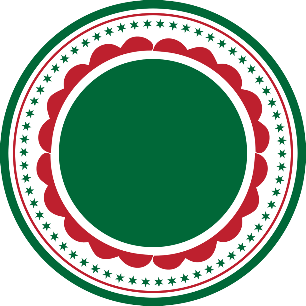 Christmas label decoration vector