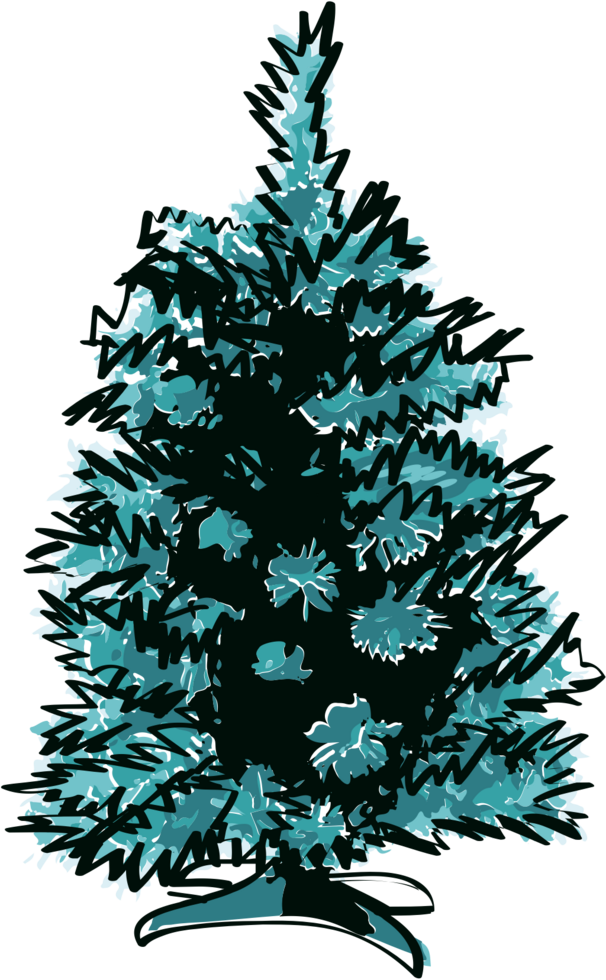 Christmas decoration sketch vector