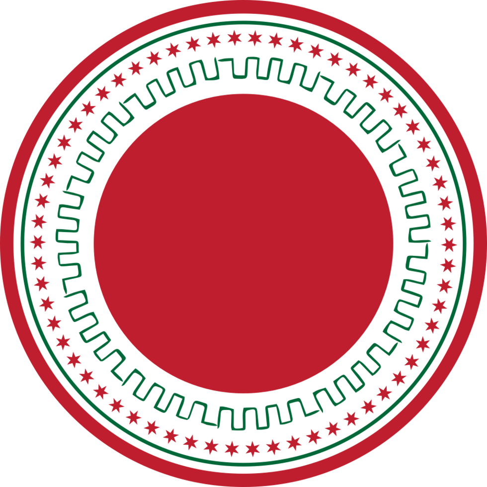 Christmas label decoration vector