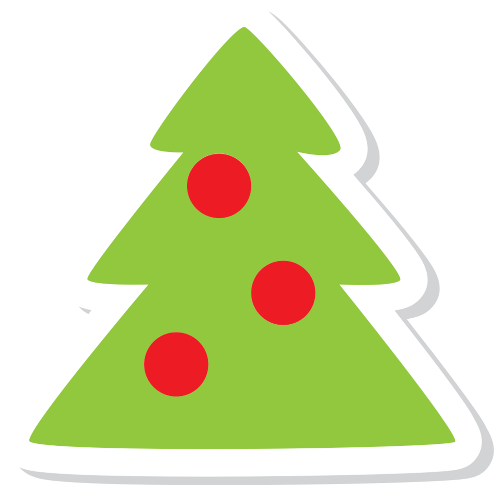 Christmas decoration tree vector