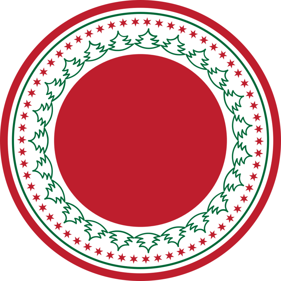 Christmas label decoration vector