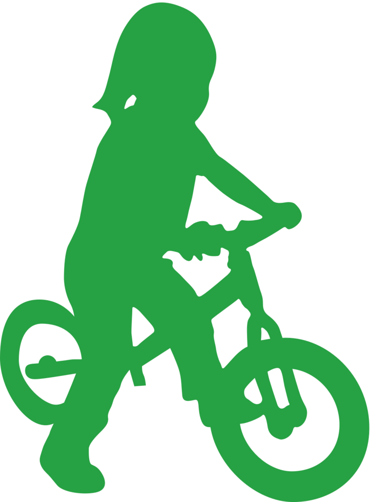 kid bicycle vector