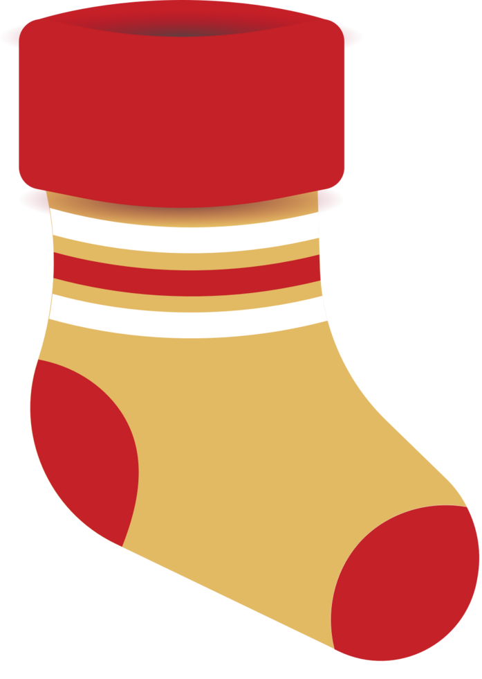 Christmas stocking decoration vector