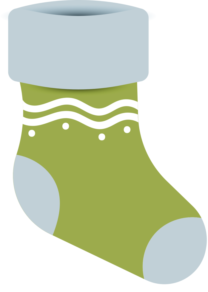 Christmas stocking decoration vector