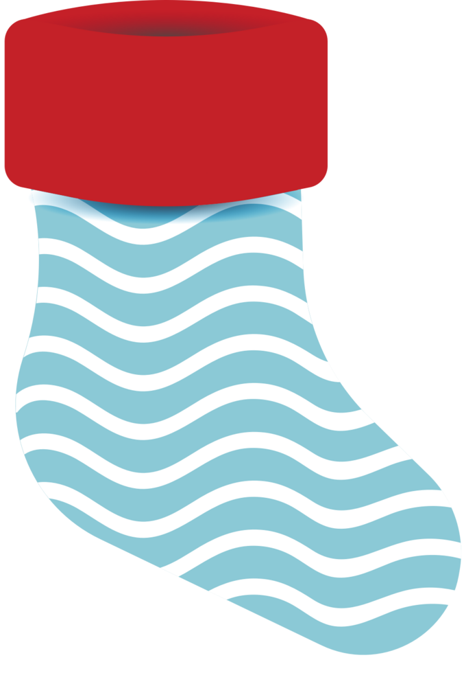 Christmas stocking decoration vector