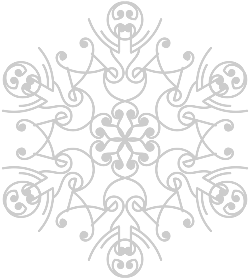 adorno de decoración de copos de nieve vector