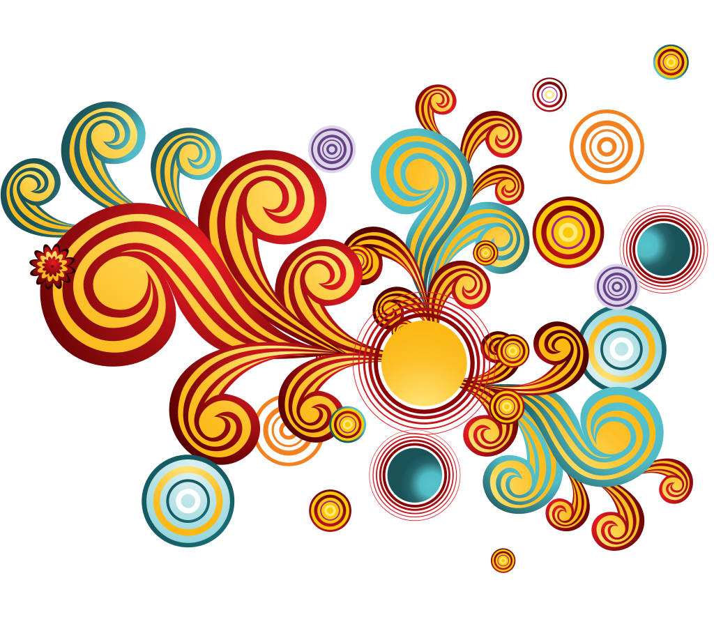 Retro decoration vector