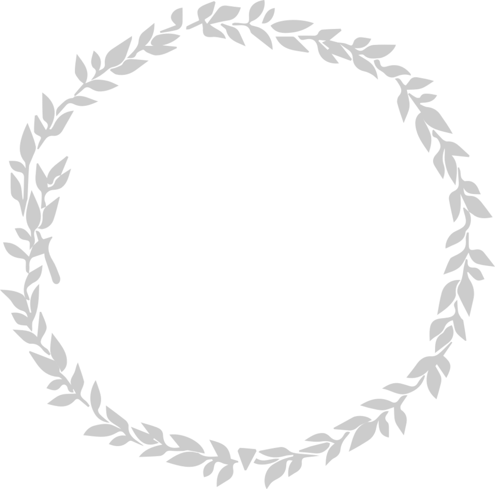 Olive wreath decoration vector