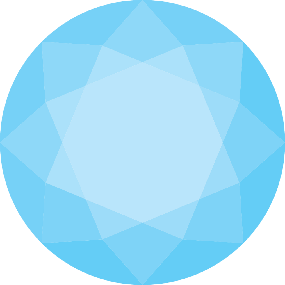 Diamond topview vector