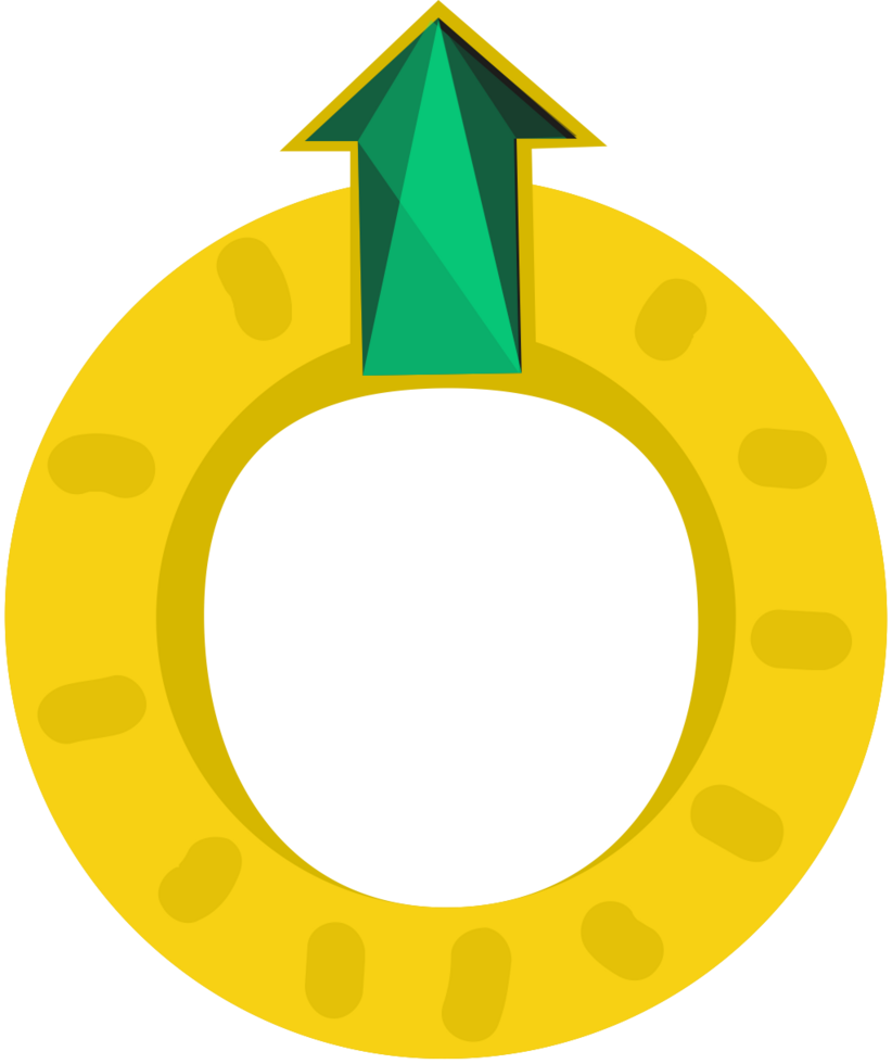 Diamond ring gold vector