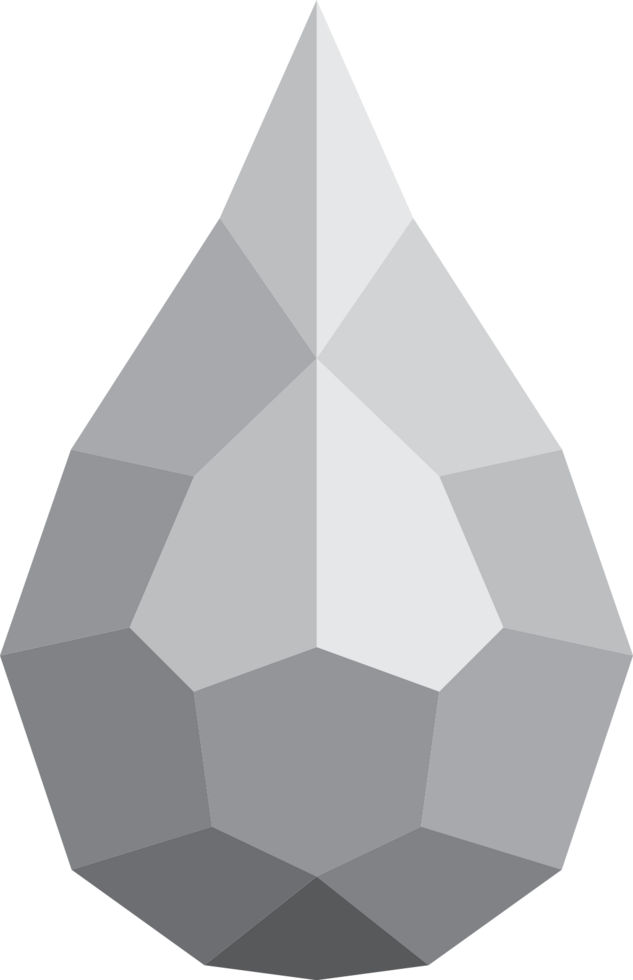 Diamond water drop vector