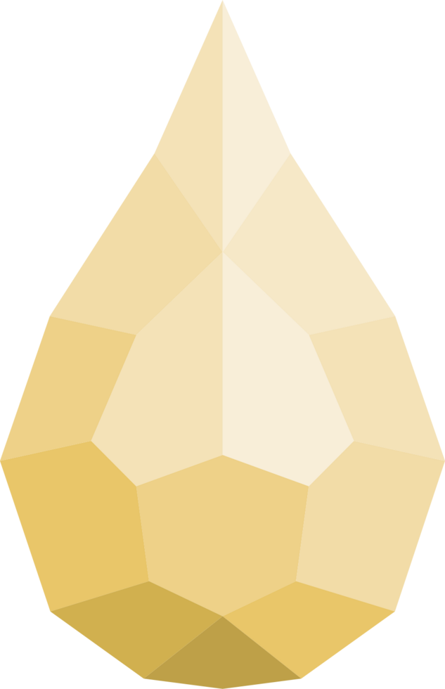 Diamond water drop vector