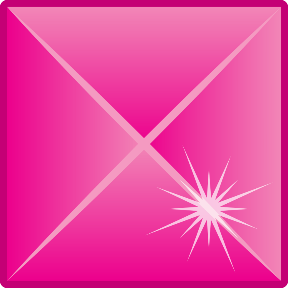 Diamond gem stone square vector