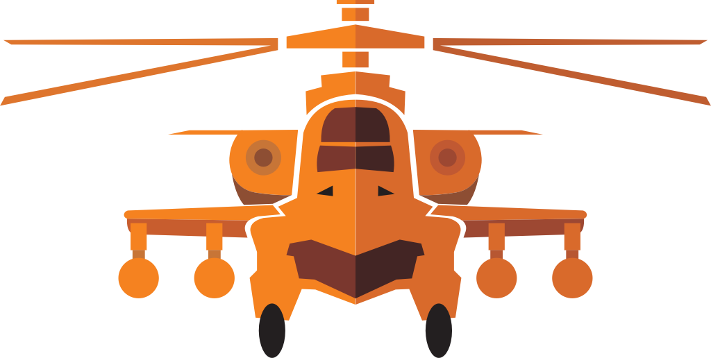 helicóptero militar vector