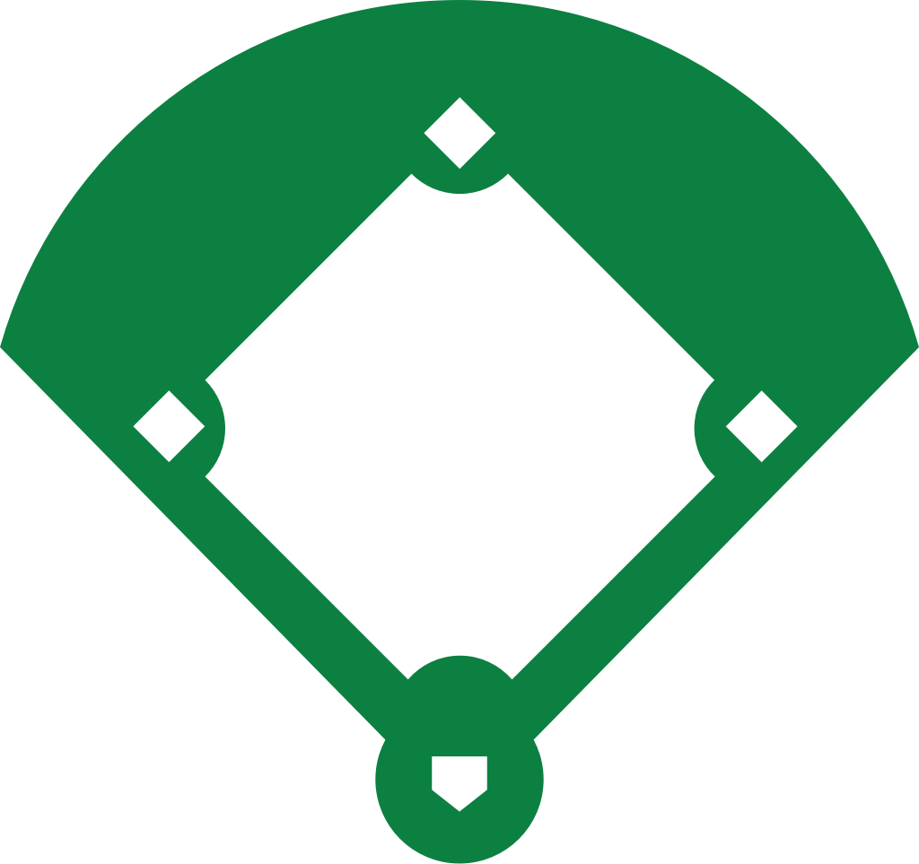 Baseball diamond vector