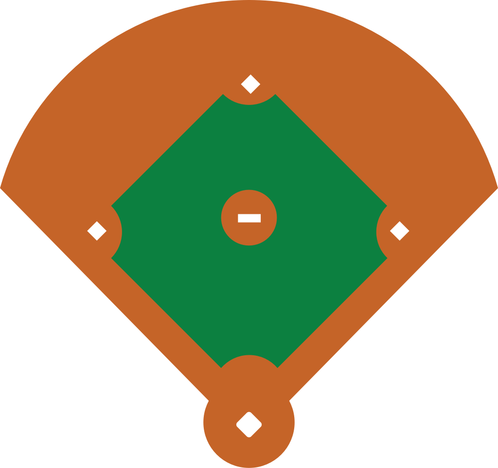 Baseball diamond 36646140 Vector Art at Vecteezy