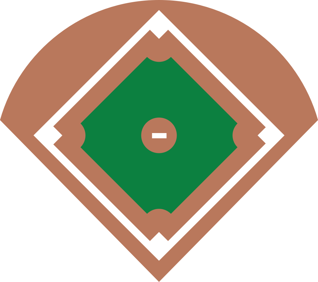 Baseball diamond vector