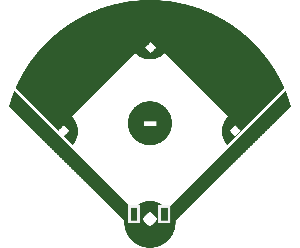 Baseball diamond vector