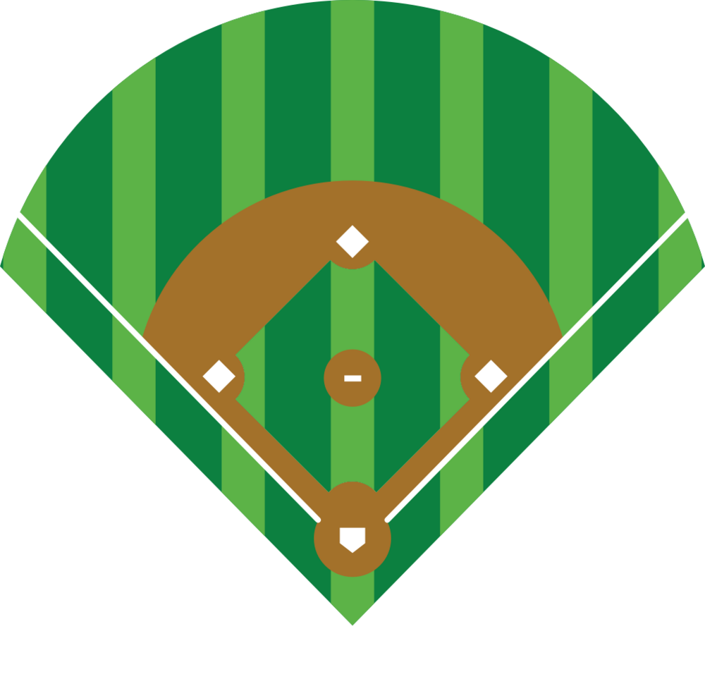 Baseball diamond vector