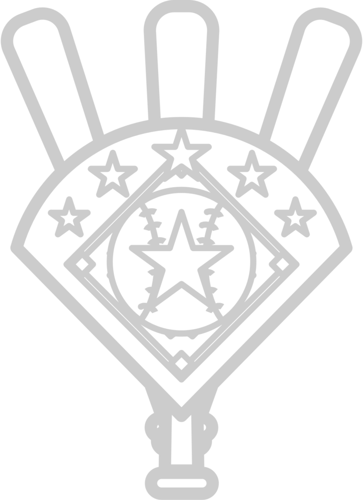 emblema de diamante de béisbol vector