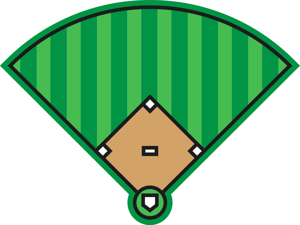 Baseball diamond vector
