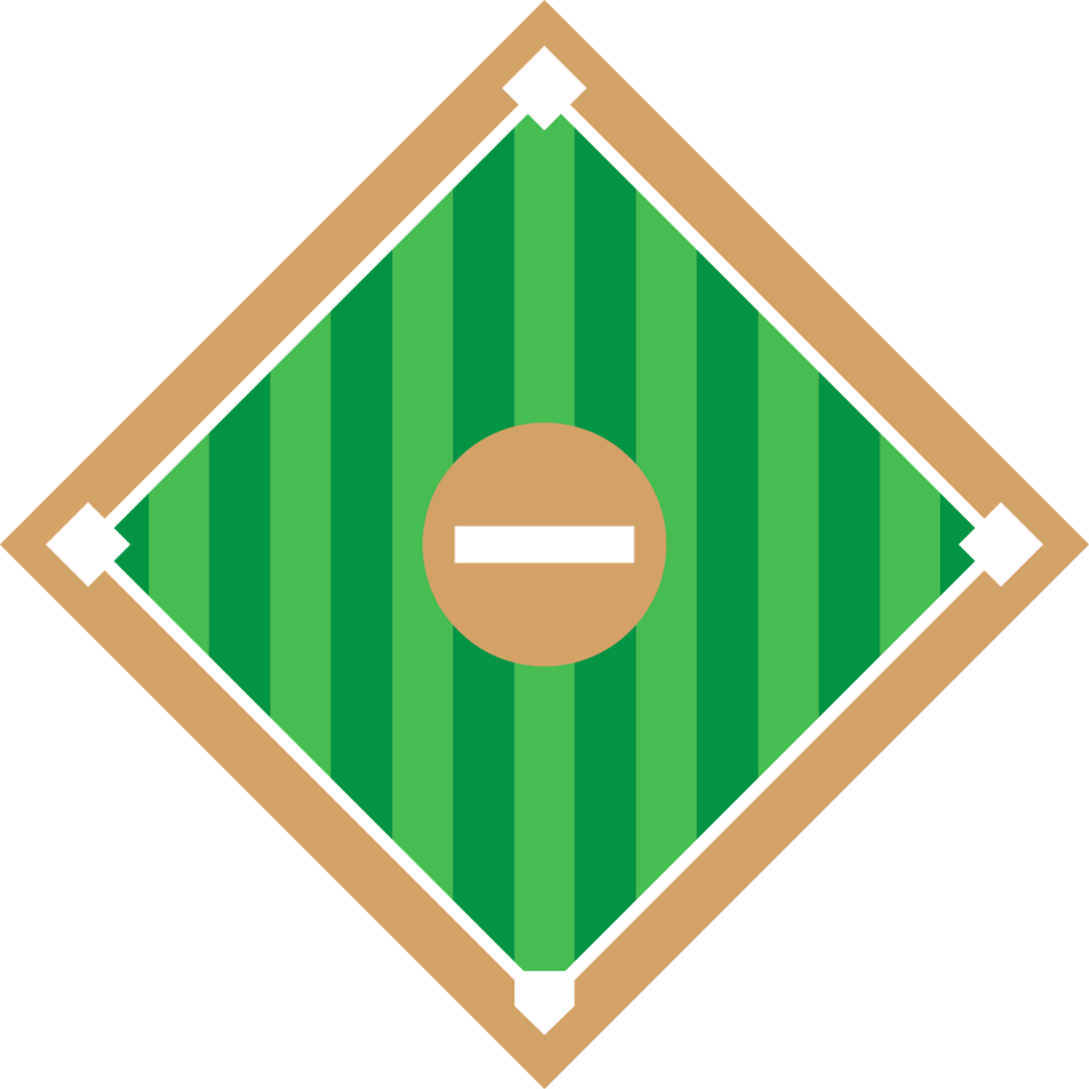 Baseball diamond vector