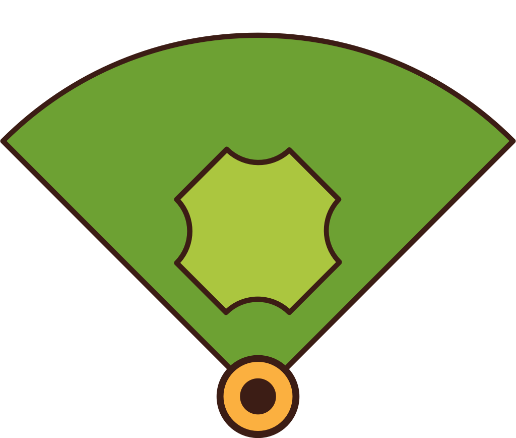 Baseball diamond vector