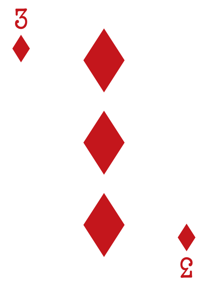 Diamond poker card vector