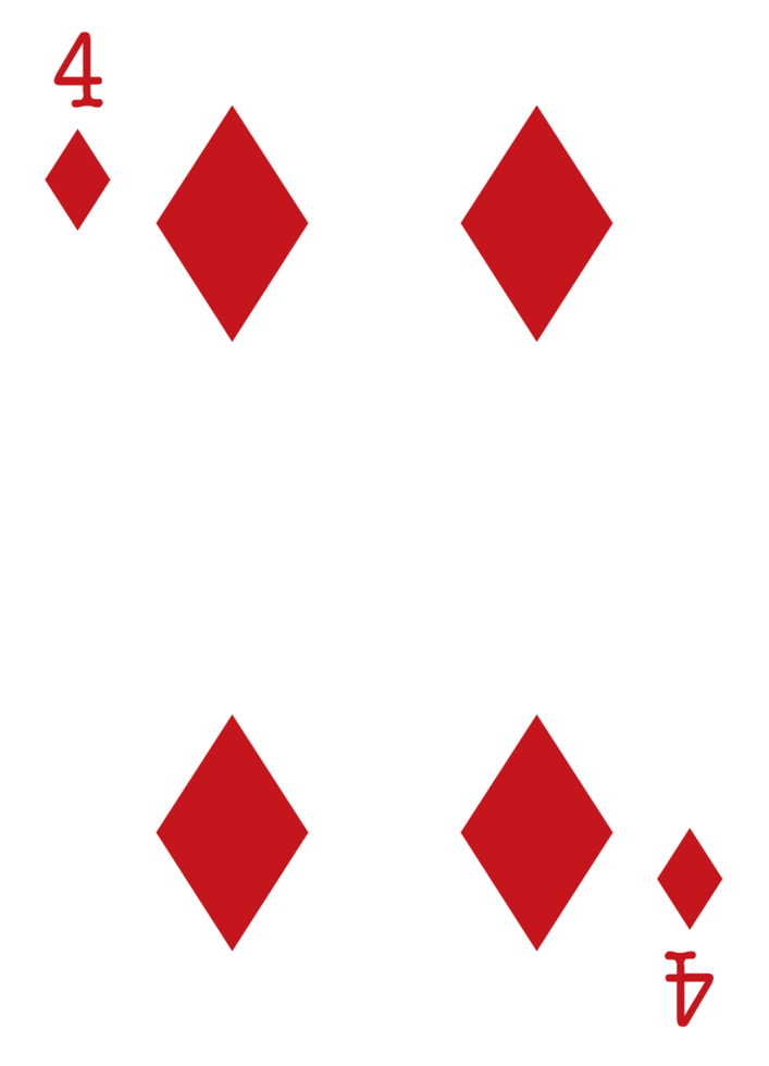 Diamond poker card vector