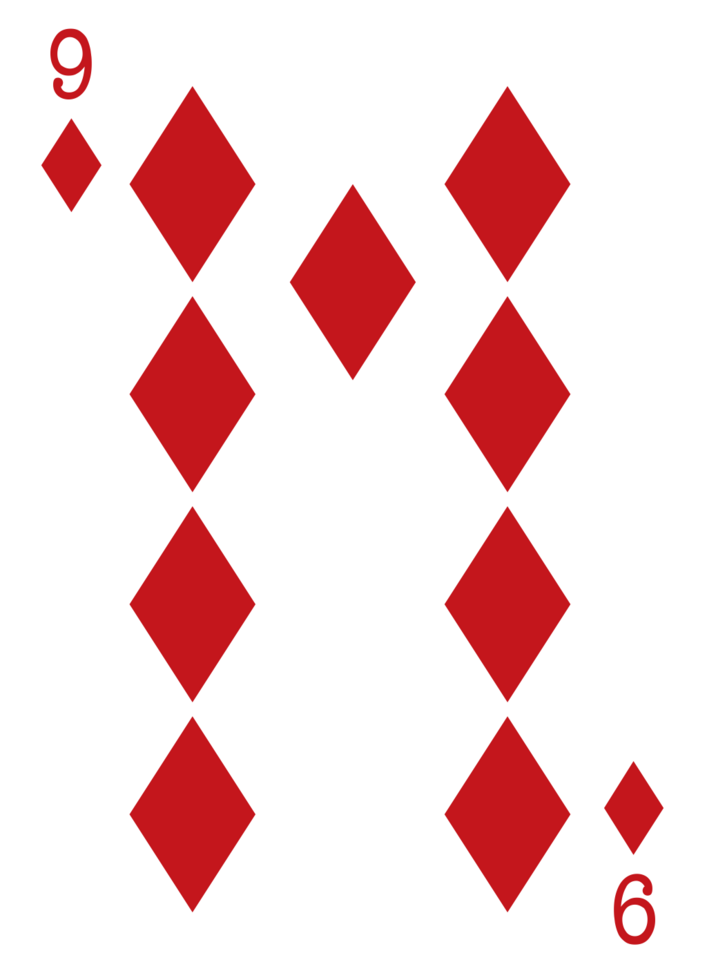 Diamond poker card vector