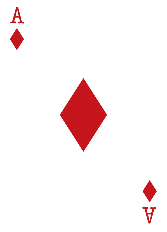 Diamond poker card vector