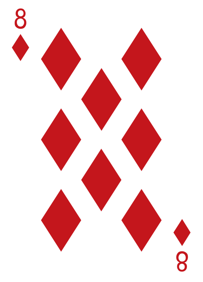 Diamond poker card vector