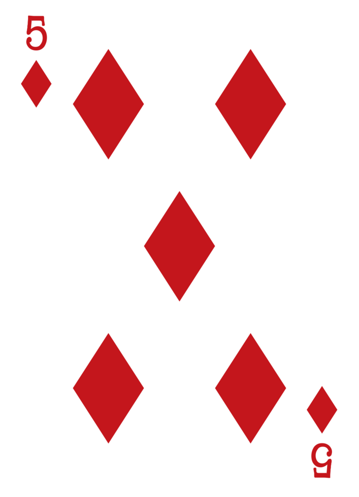 Diamond poker card vector