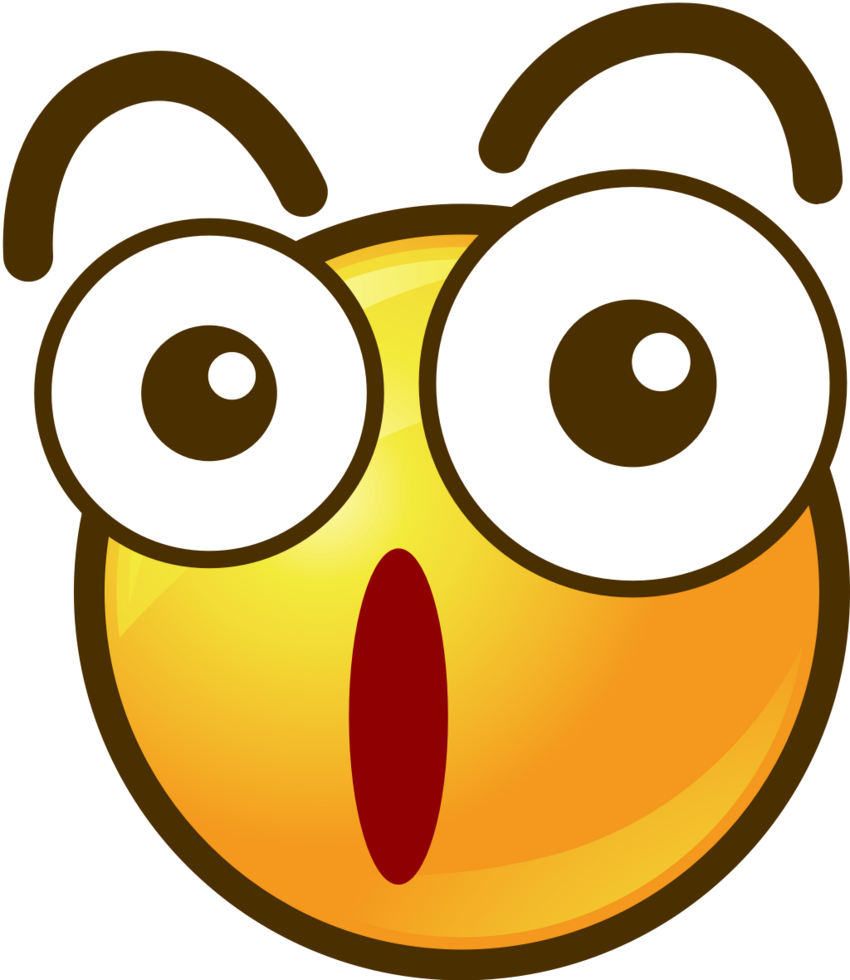 Emoji circle face hushed vector