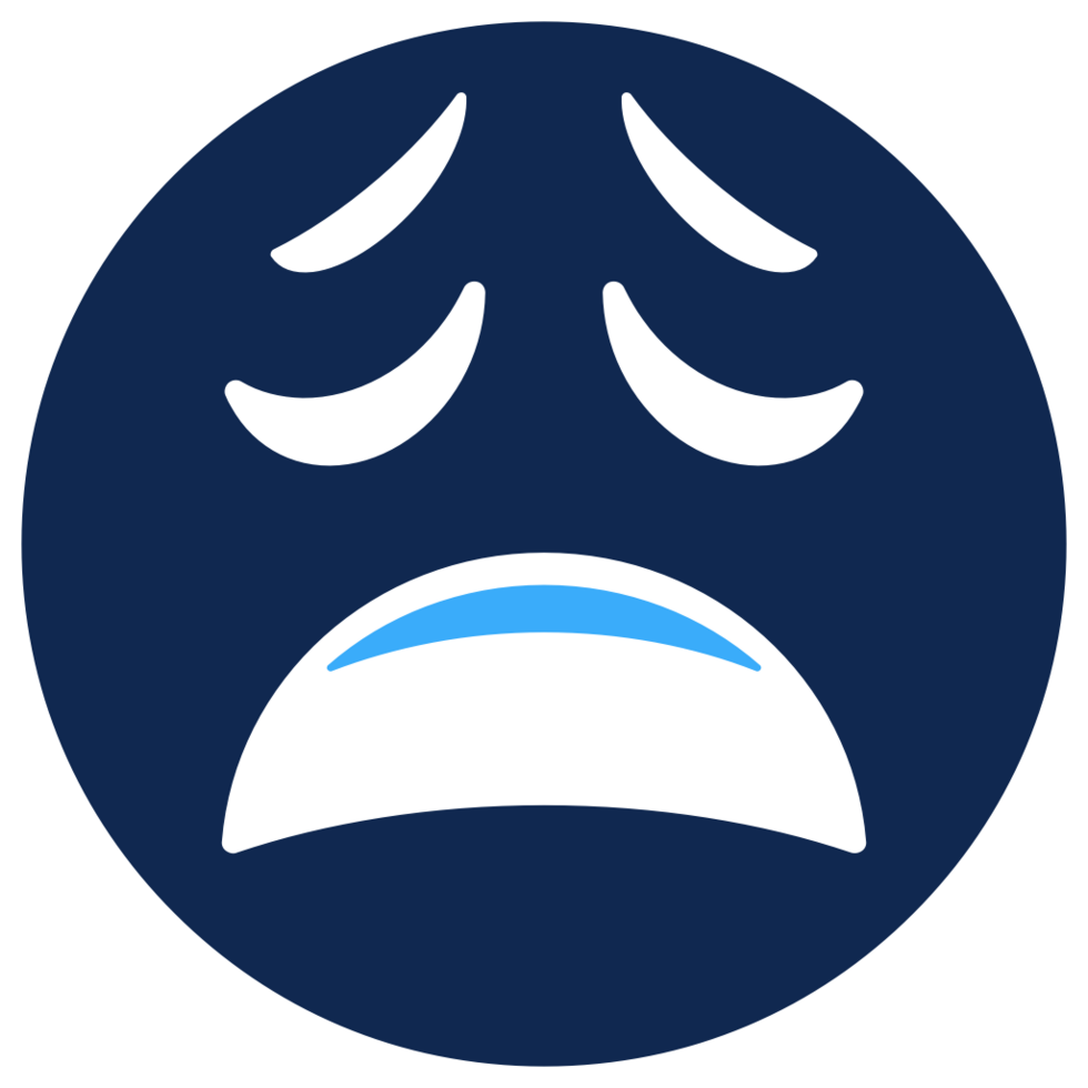 Emoji face long face vector