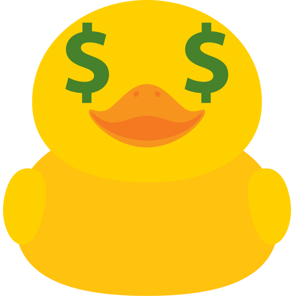 pato emoji vector