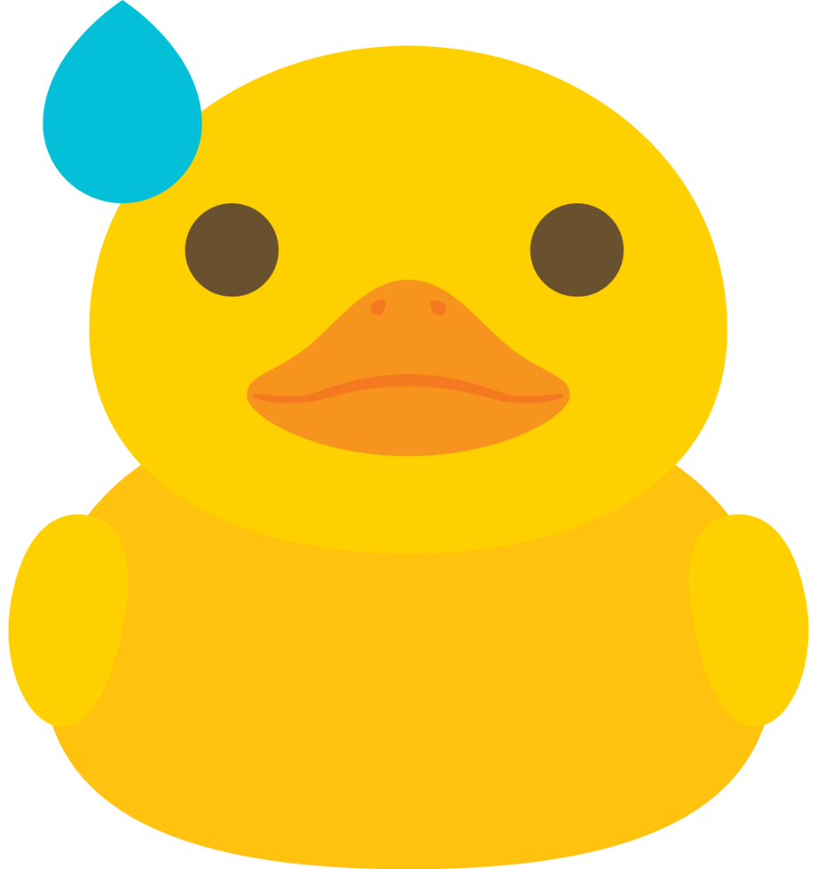 Duck emoji vector