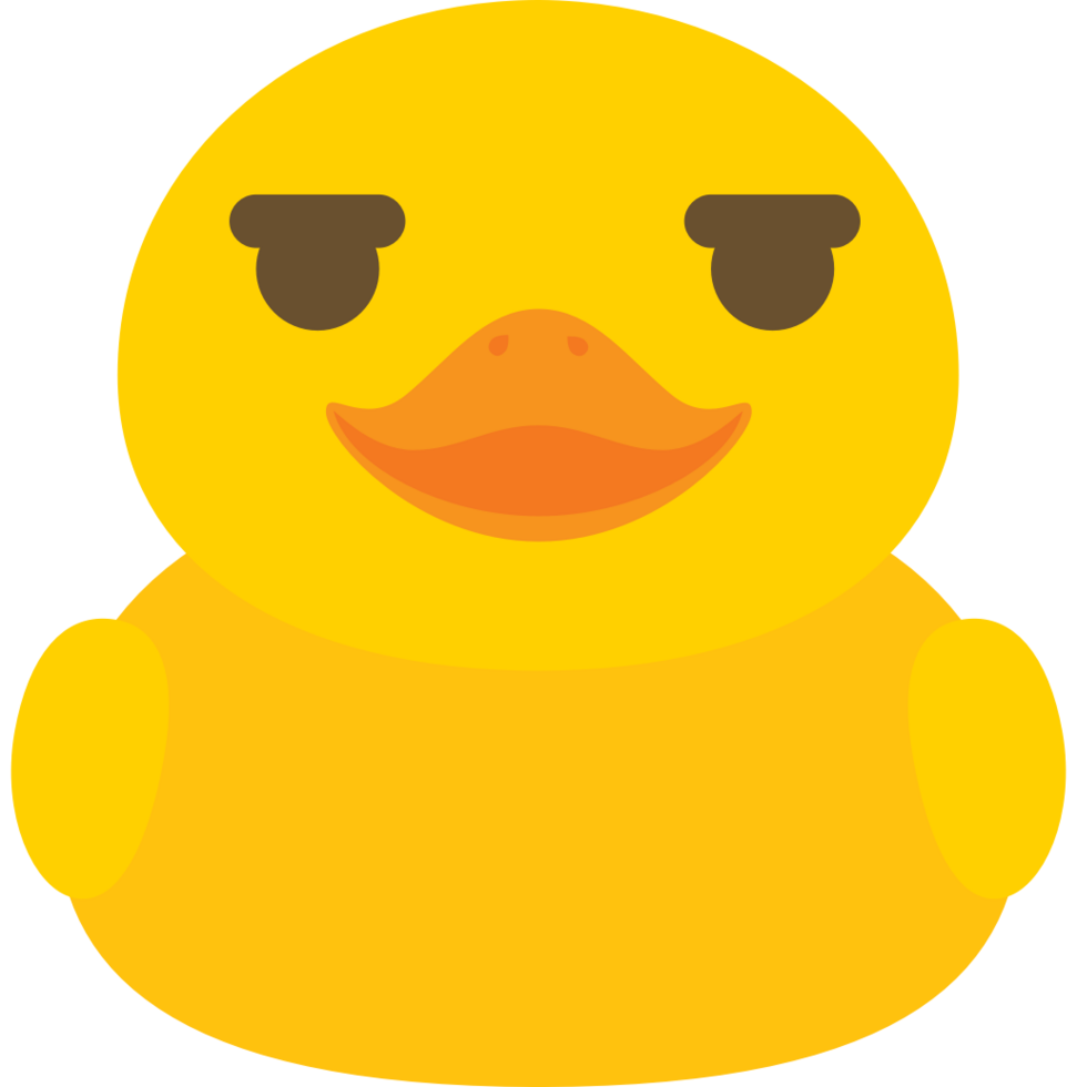 Duck emoji vector