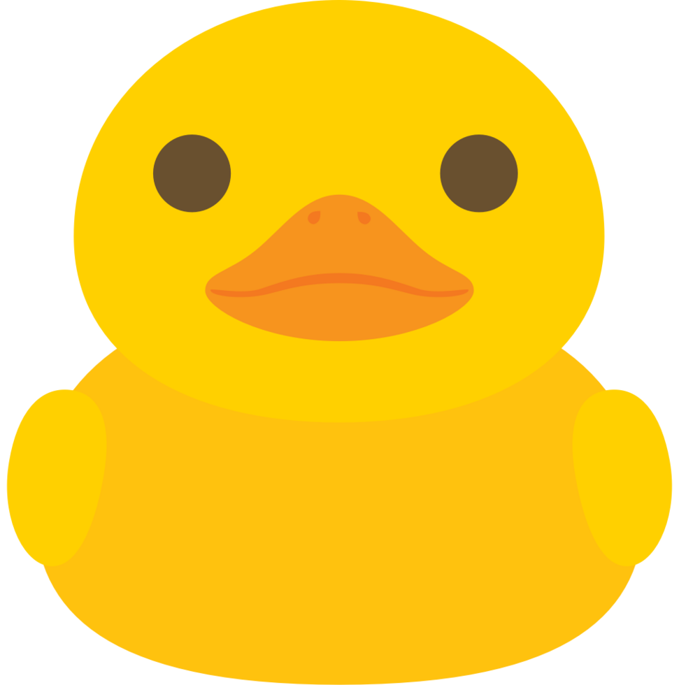 Duck emoji no  vector