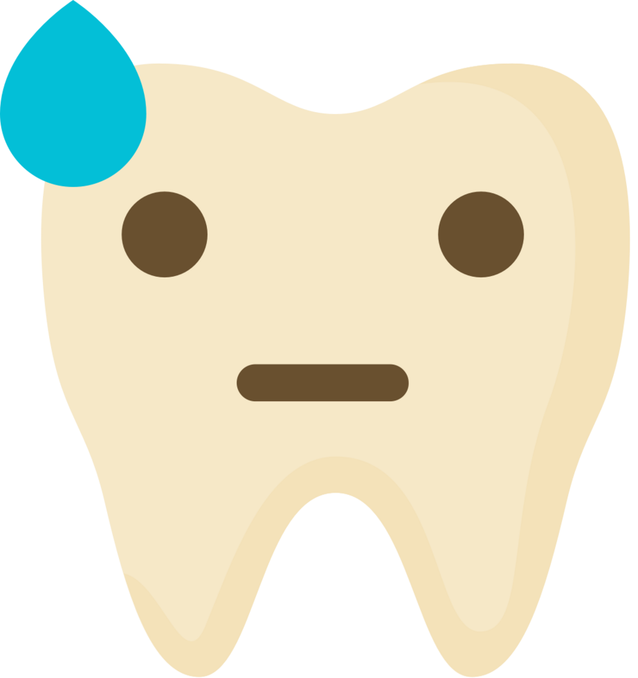 Emoji tooth vector