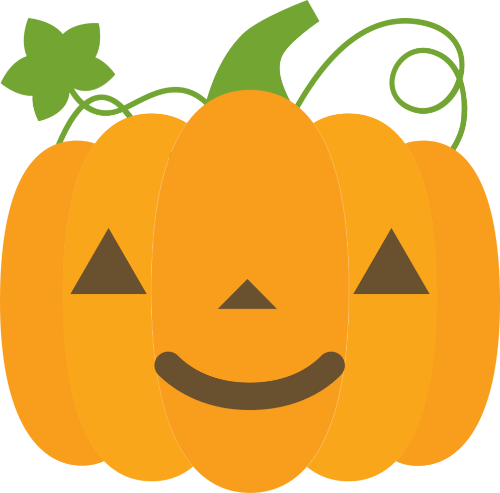 Emoji pumpkin smile vector