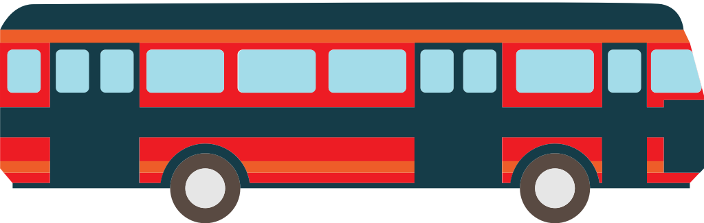 shuttle bus vector