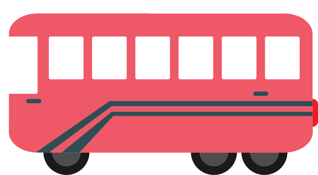 shuttle bus vector