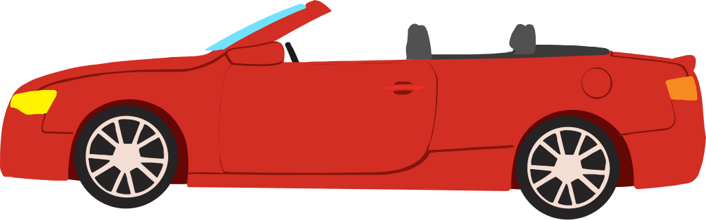 convertible car vector