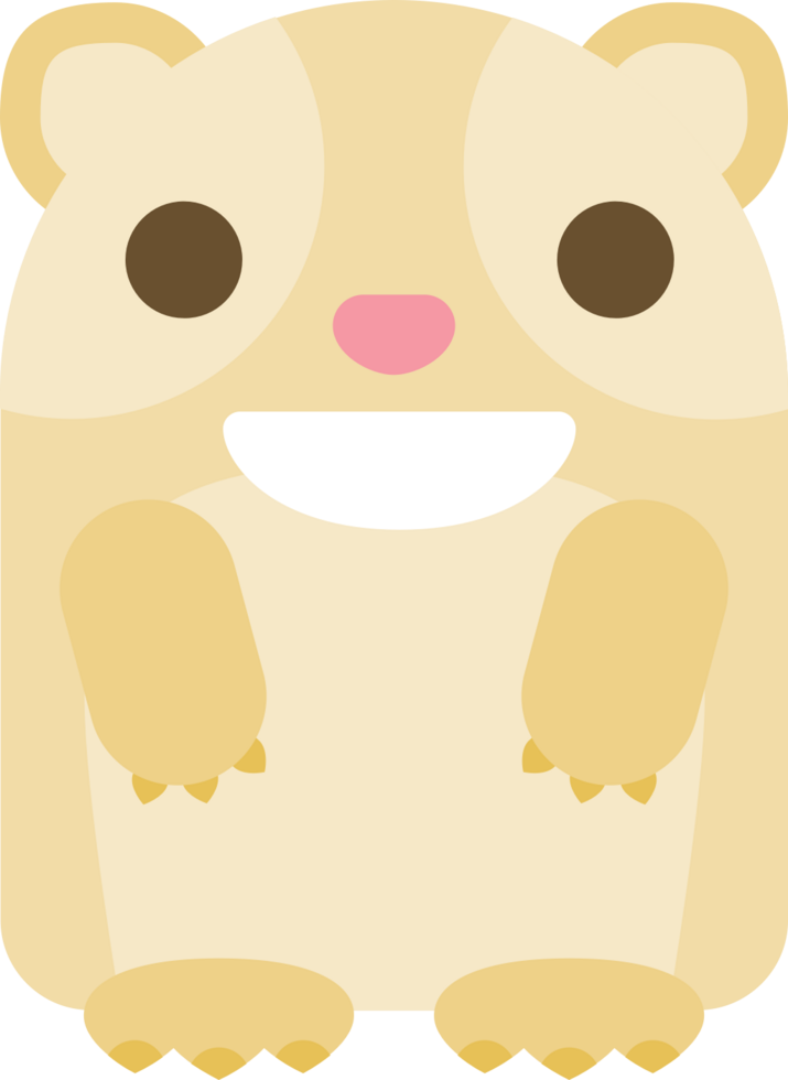 Emoji guinea pig smile vector
