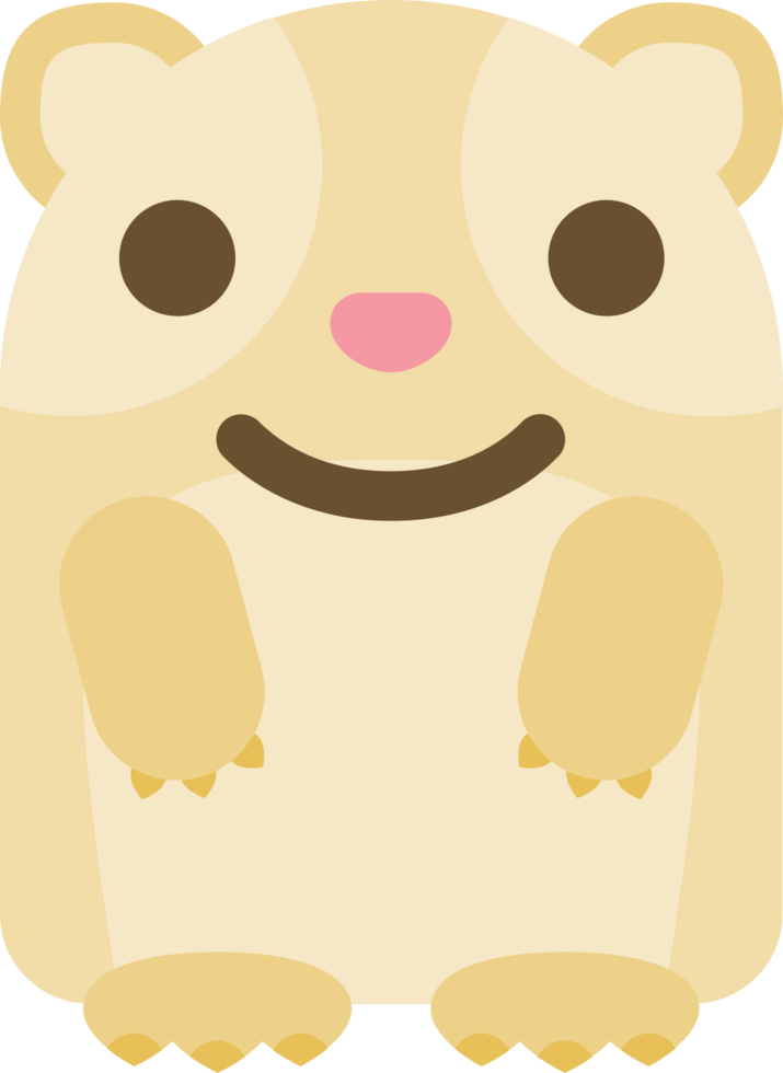 sonrisa de conejillo de indias emoji vector