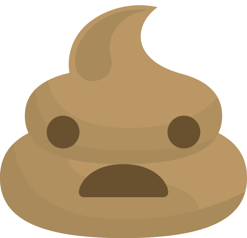 Emoji poop sad vector