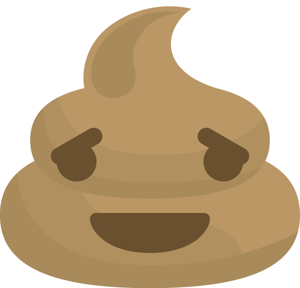 Emoji poop relieved vector