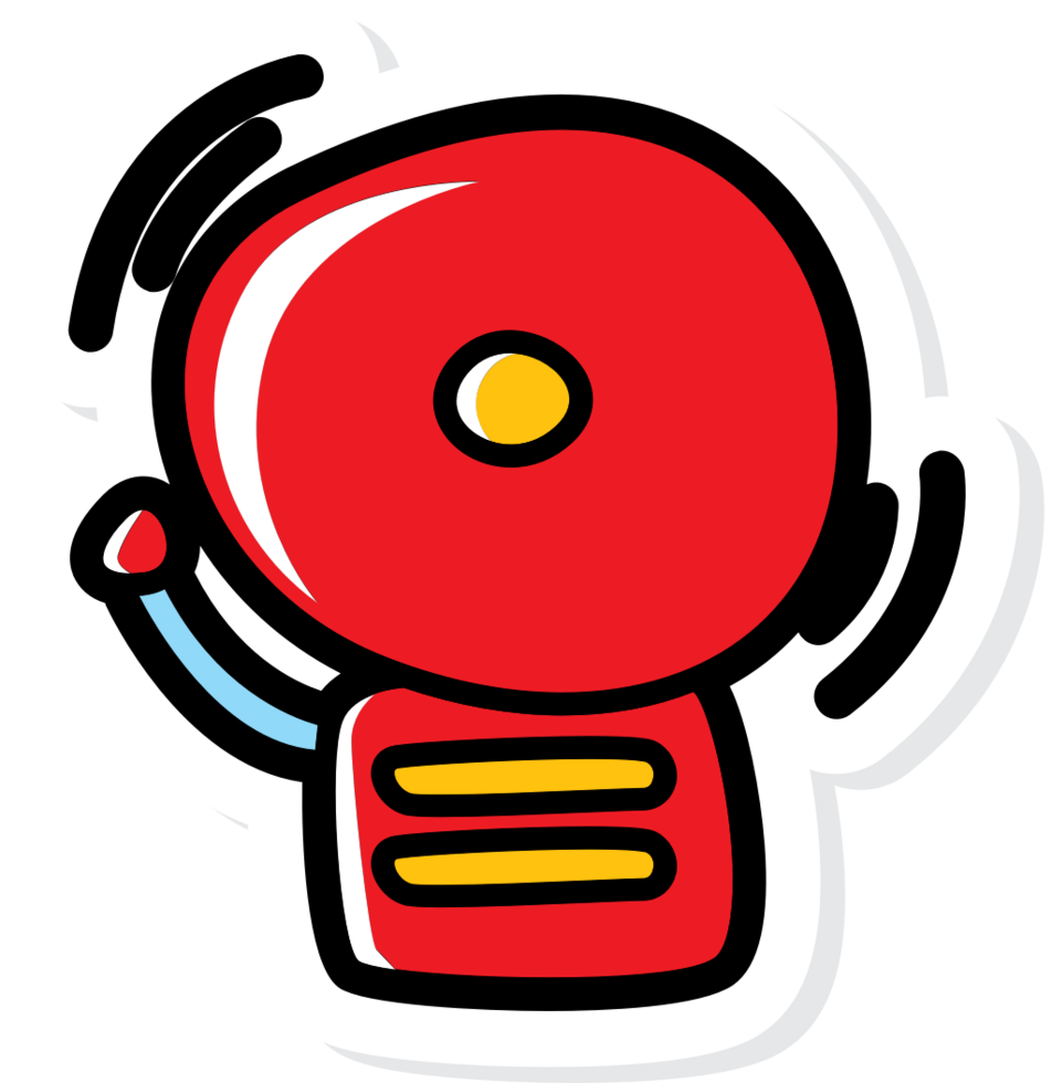 Fireman bell vector